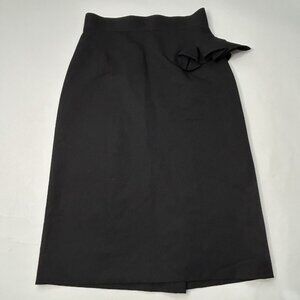 Boudicca Women’s Size 8 (12 UK) Midi Skirt Made In England Black